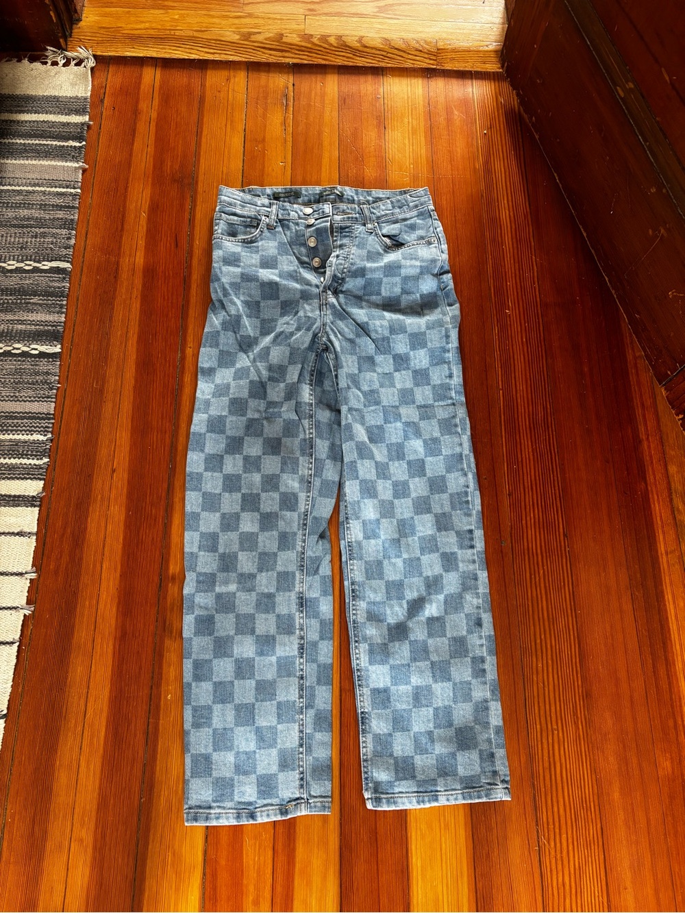 Wild fable checkered jeans size 4